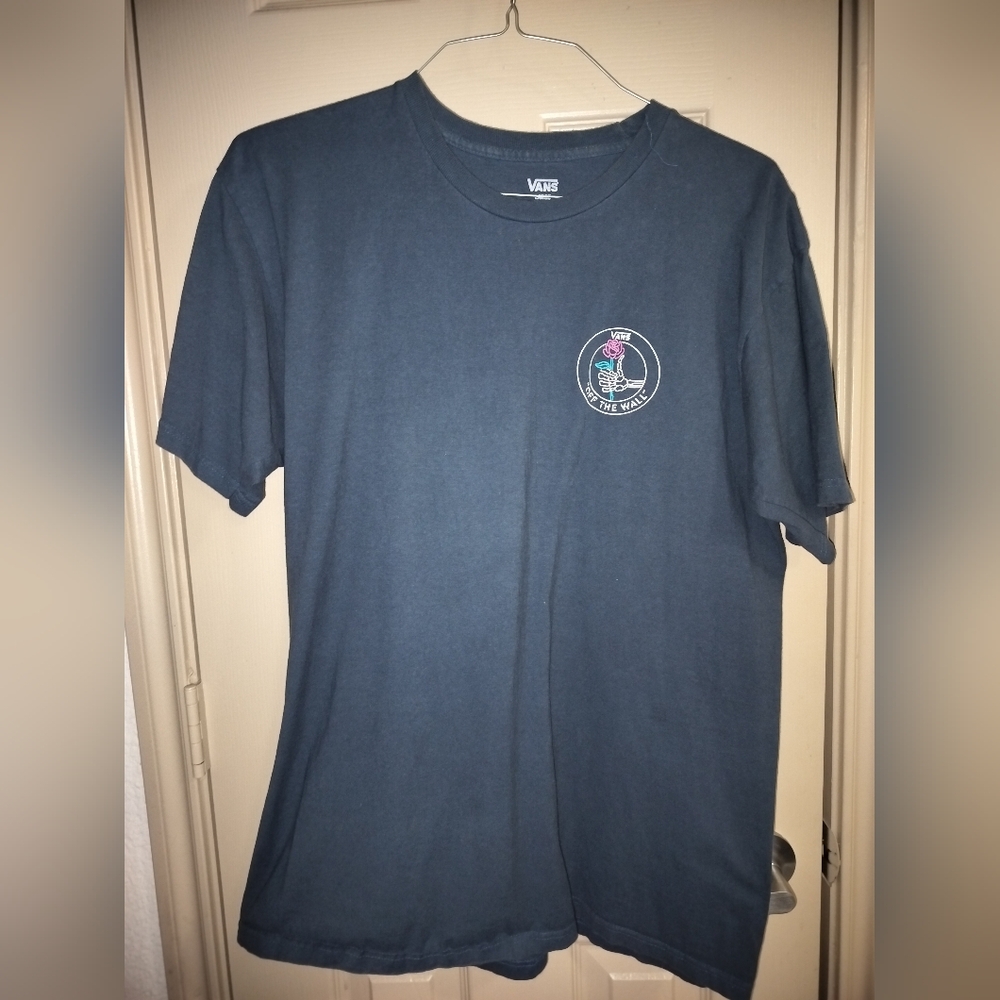 Vans Blue Graphic Men's T-Shirt Sz L